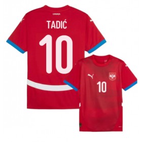 Pánské fotbalový oblečení Srbsko Dusan Tadic #10 Domácí košile ME 2024 Krátkým Rukávem